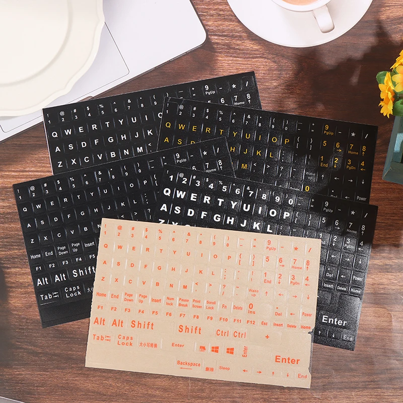 【MK】English 120 Keys Matte Standard Waterproof Keyboard Stickers Letter Alphabet