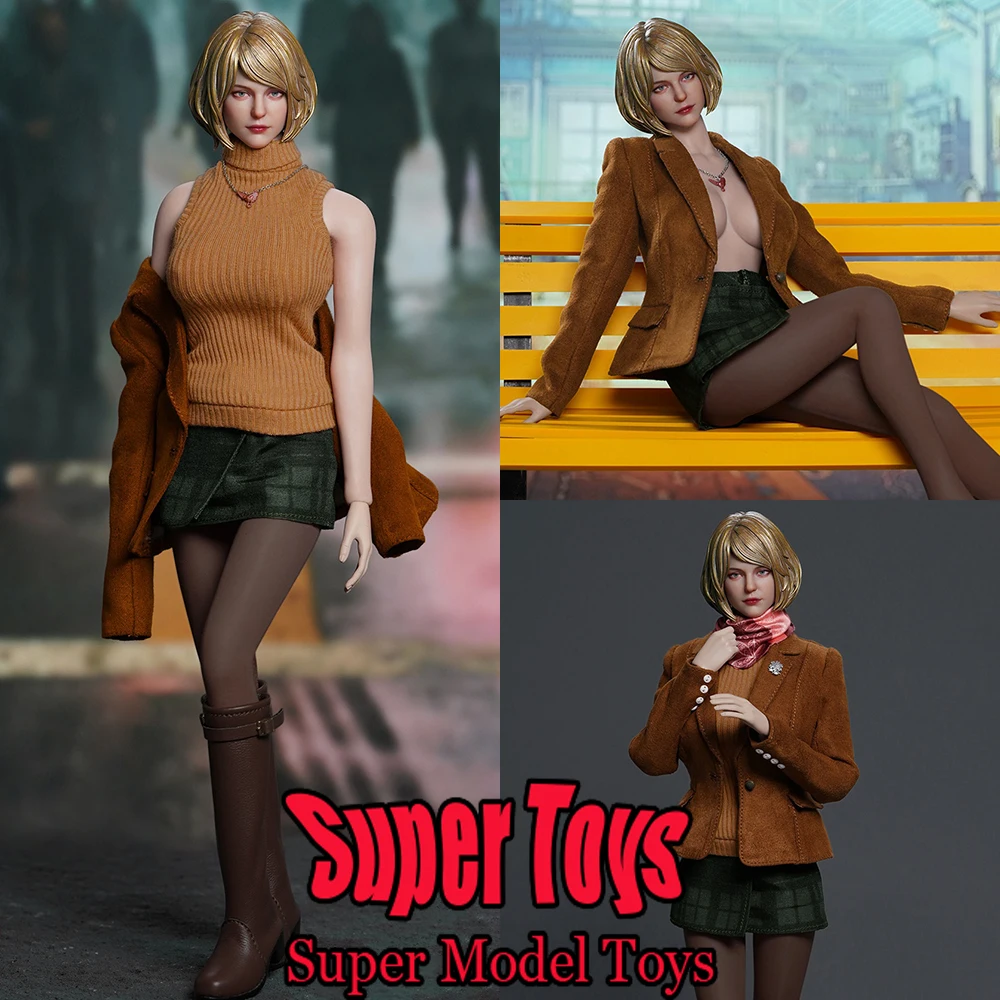

SUPER DUCK SET089 1/6 Scale Female Soldier Ashley Head Sculpt Clothes Accessory Boots Fit 12-inches Action Figure Doll Body