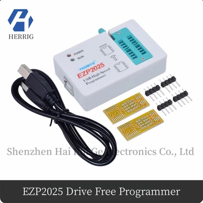 The EZP2025 programmer supports automatic identification of 24/25/93/95 series chips for direct burning on ASUS CAP.