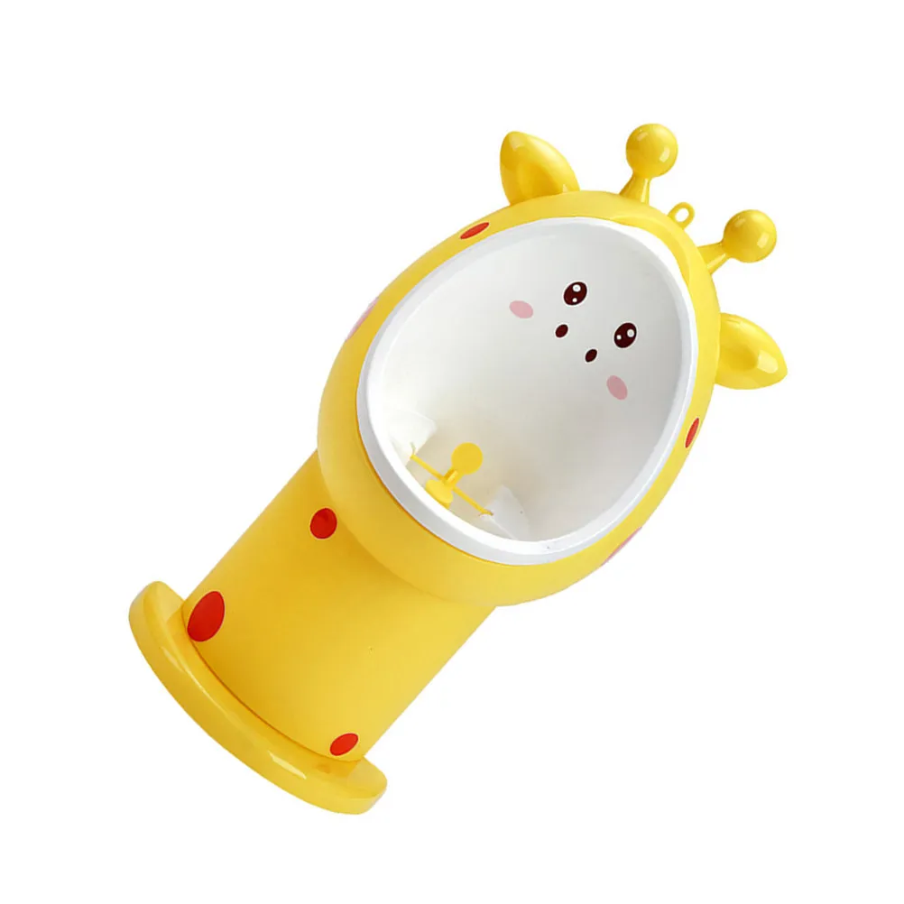 Baby Boy St Urinal Trainer Yellow Portable Toilet Pee Potty Smooth Easy Clean Install Cartoon Durable PP Material Household
