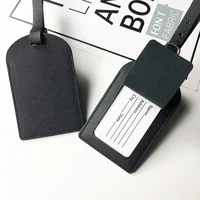 Personalize Initials Luggage Tag Custom Letters Men Women Suitcase Name Tag PU Airplane Labels Engrave Logo Travel Accessories 5