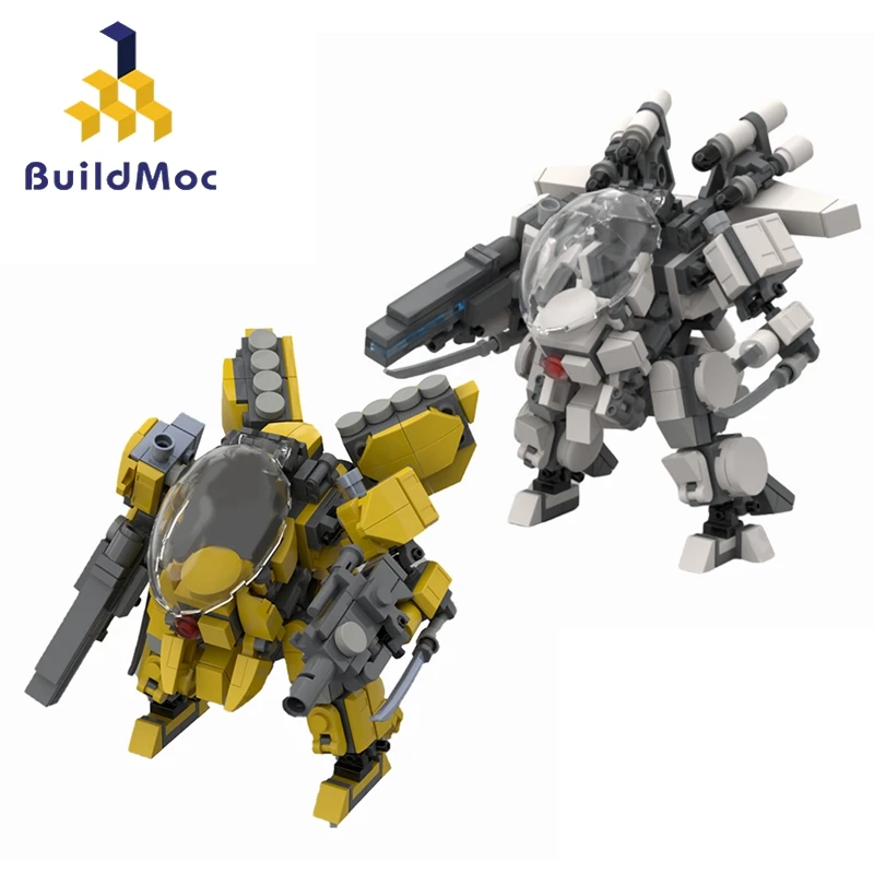 Buildmoc kreatywny Robot wojskowy Mech AF-05 Mecha roboty Model z kreskówki klocki dla dzieci chłopcy prezenty