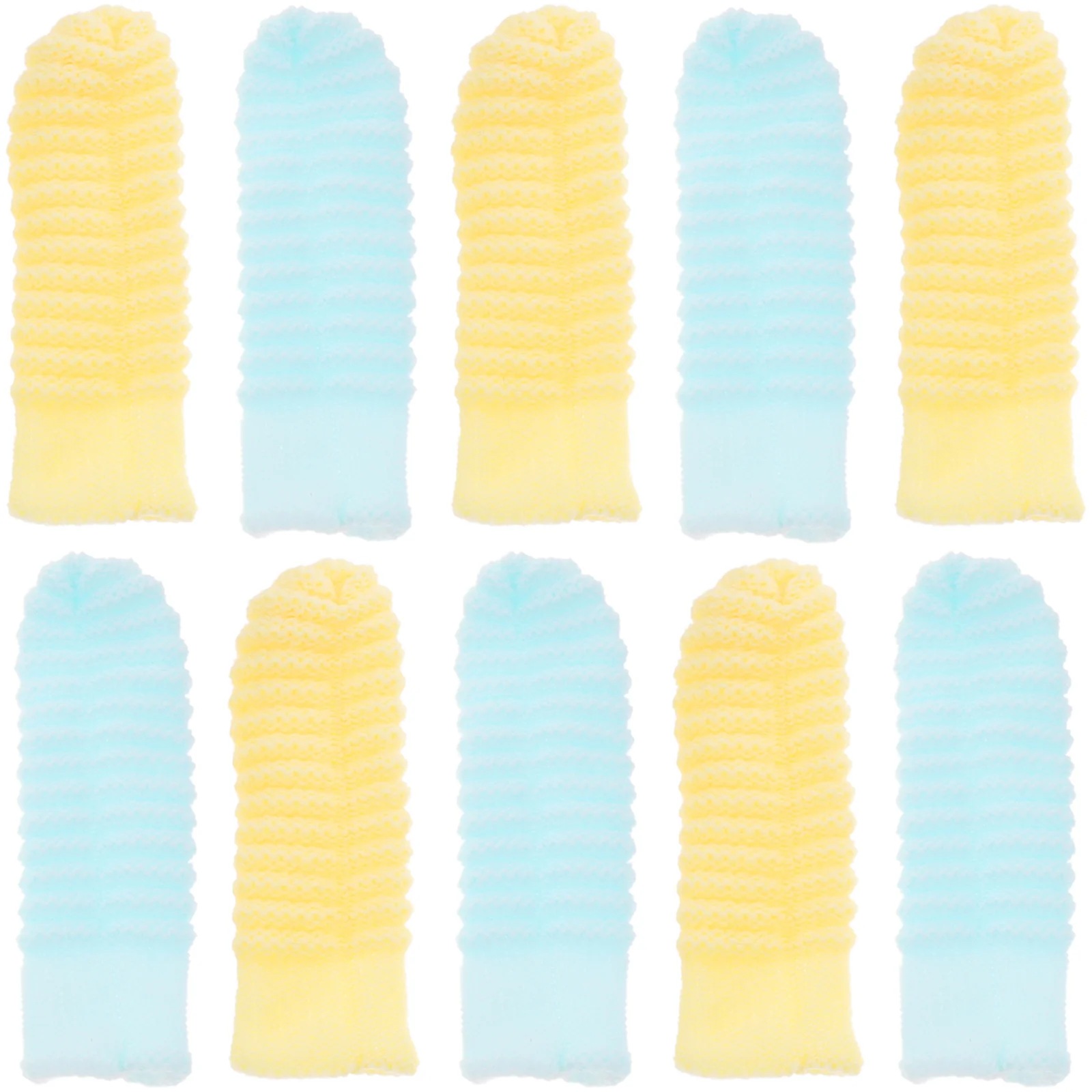 10 Pcs Small Dog Toothbrush and Pet Gloves Toothpaste Dogs Finger Cot Polyester Puppy for