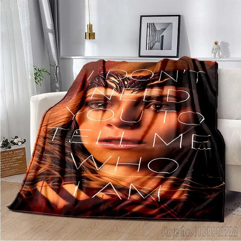 Anime Marvell Comics Scarlet Witch Room Warm Blanket Comfortable Soft Portable Travel Picnic Blanket Gift for Family or Friends