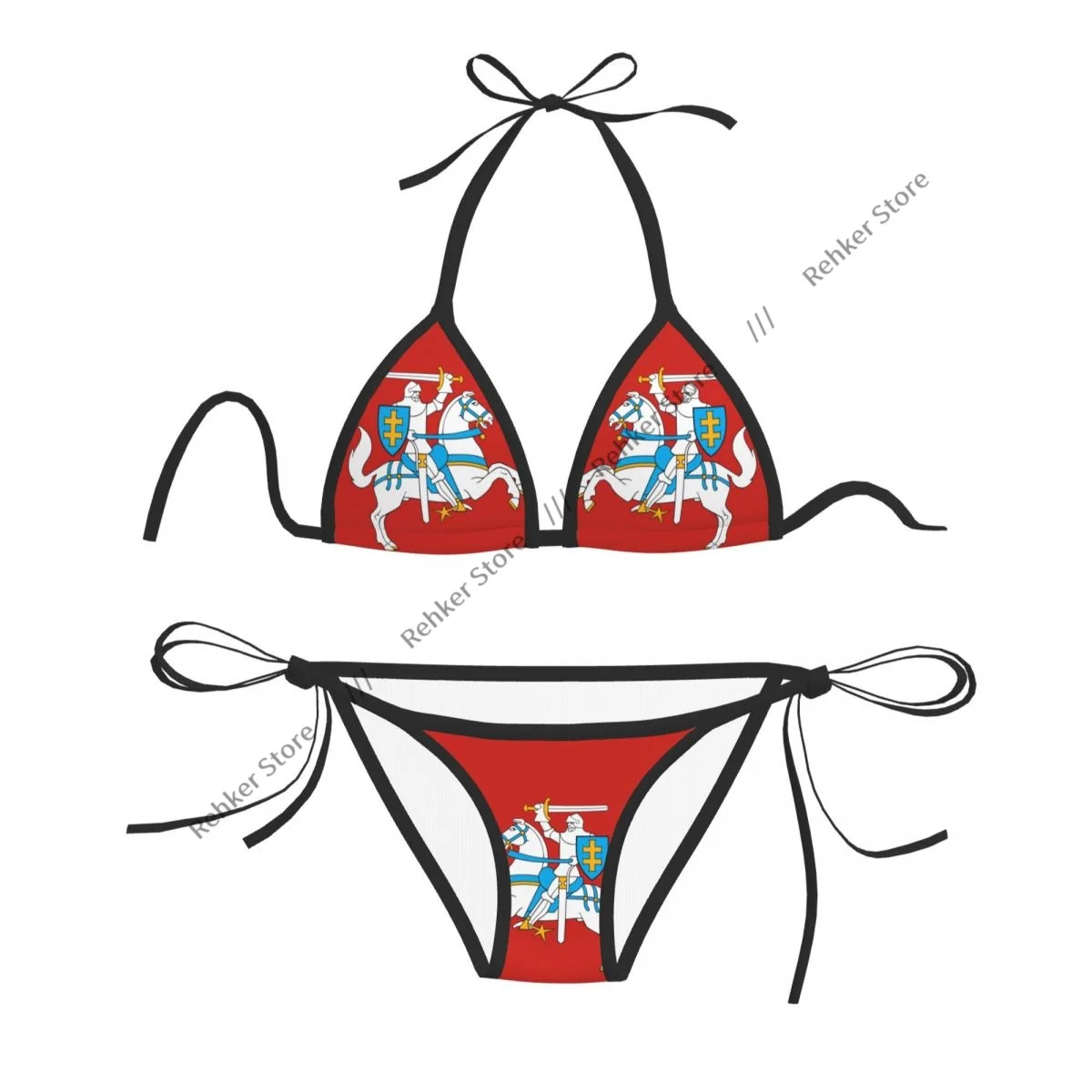 

Sexy Women Bikini Swimsuit Flag Of Lithuania Swimwear Bathing Suit