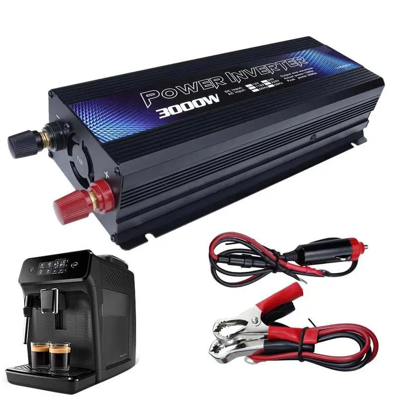 

Car Power Inverter Adapter 3000W Convert DC12V To AC110-220V USB Vehicle Charger Power Converter Auto Power Supply Accessories