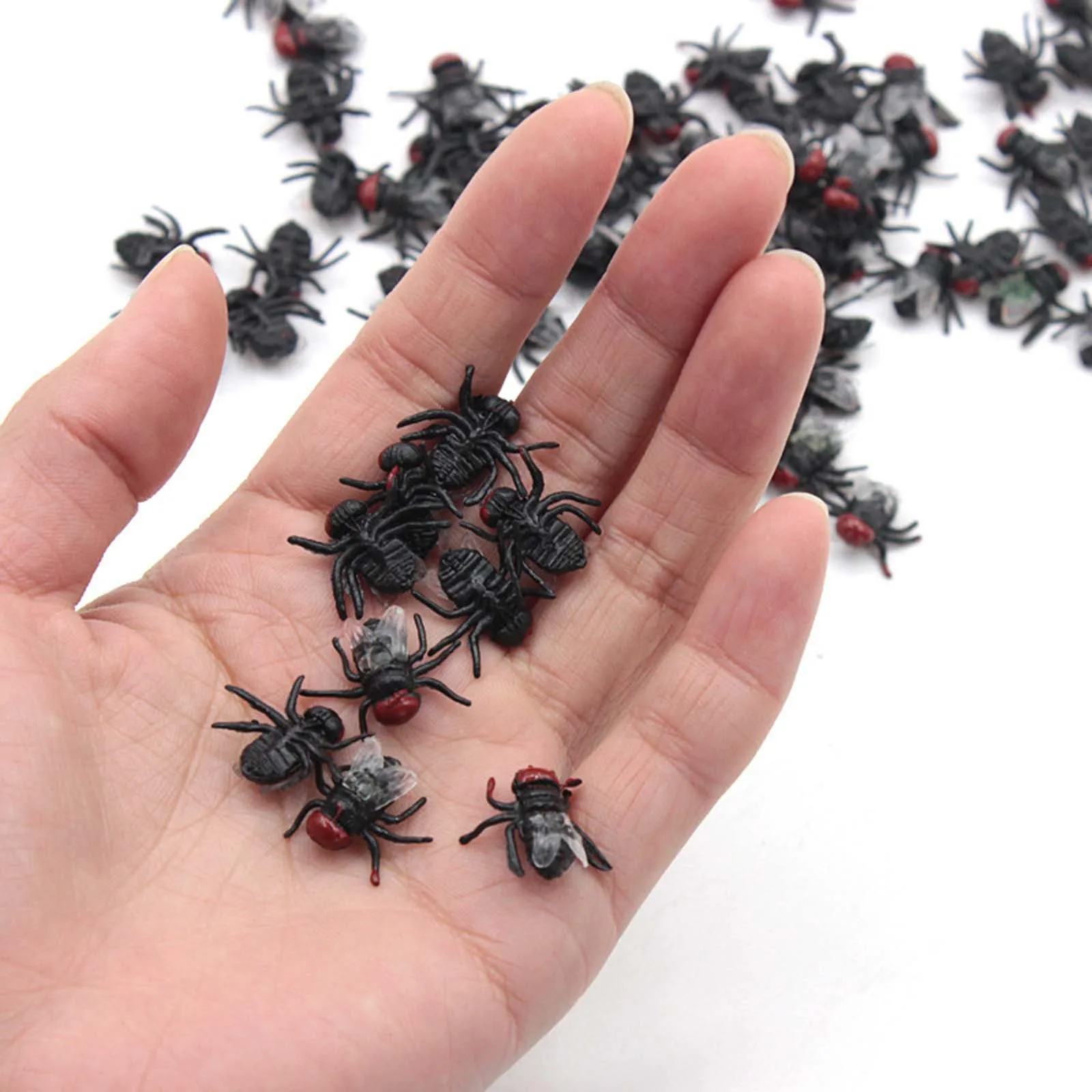 

Plastic Toy Fly Insect Fake Flies Plastic Fly Toys Fake Fake Plastic Trick Simulated Joke Toys 10 Pcs Fly Bug Christmas Insect