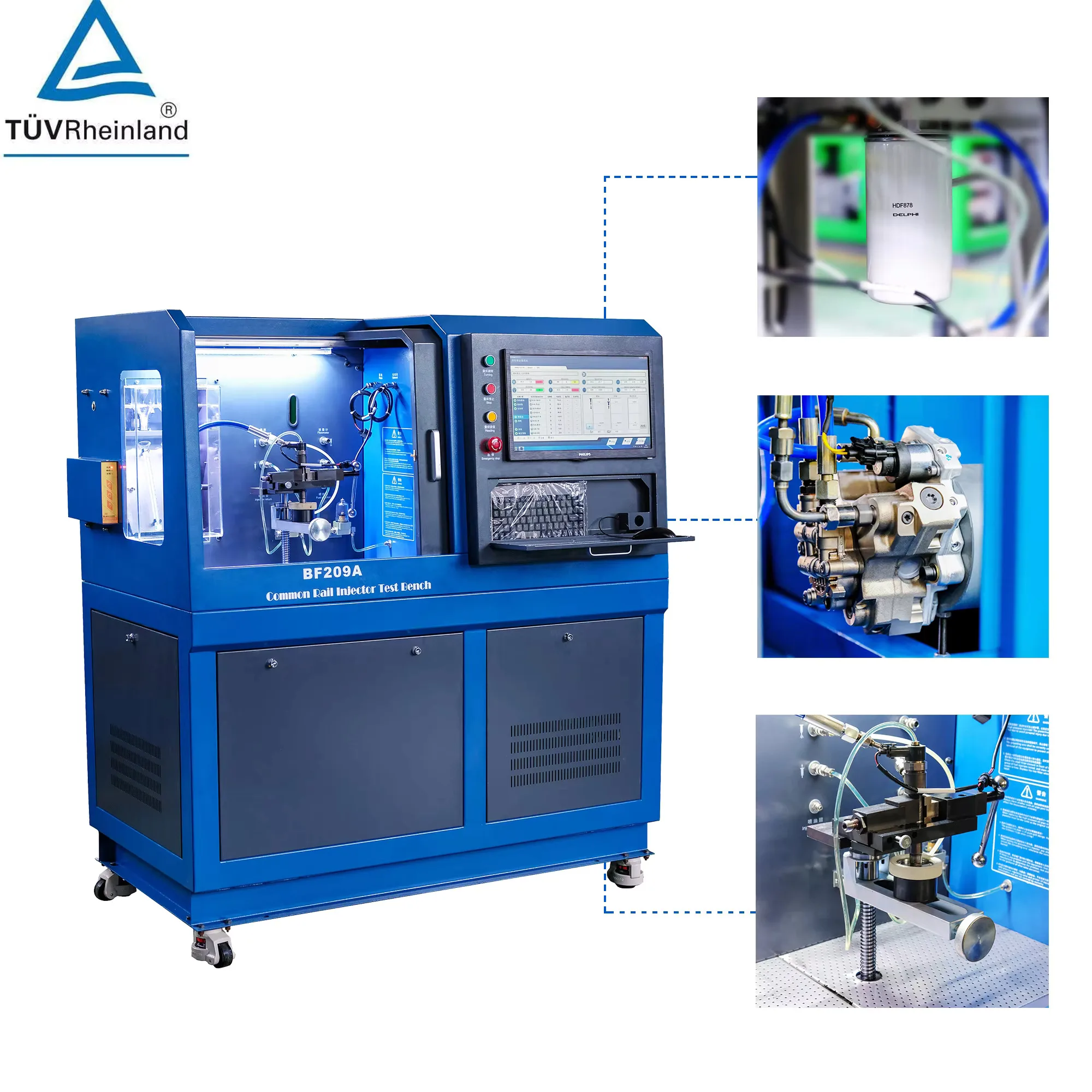 BF209A Penguji Injektor Listrik Diesel Kualitas Baik