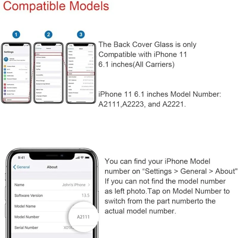 لاستبدال الزجاج الخلفي لهاتف iPhone 12، مع مادة لاصقة وأدوات #4