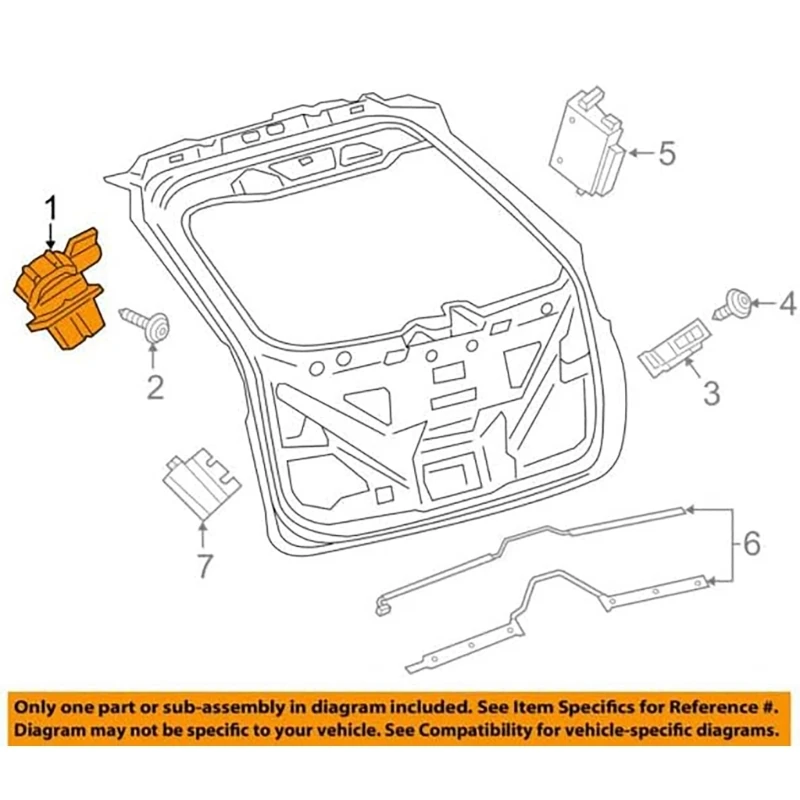 Rear Tailgate Lock Latches Trunk Lock Actuator Motor For Edge Escape