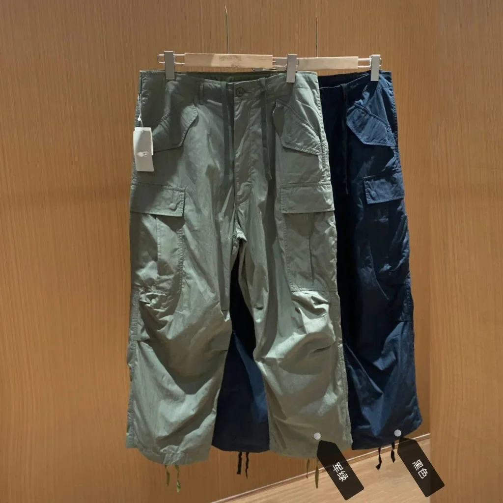 

BMS Japanese loose cotton nylon military drawstring pocket M51 tooling casual pants