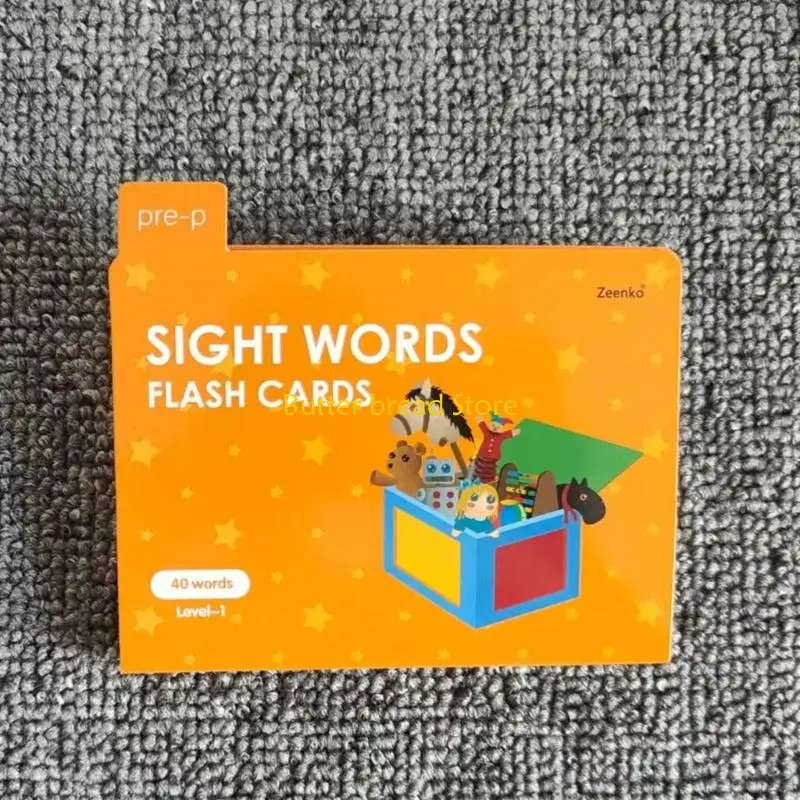 W89C Erasable Sight Words Flashcards Kid Early Learning Word Card For Preschoolers
