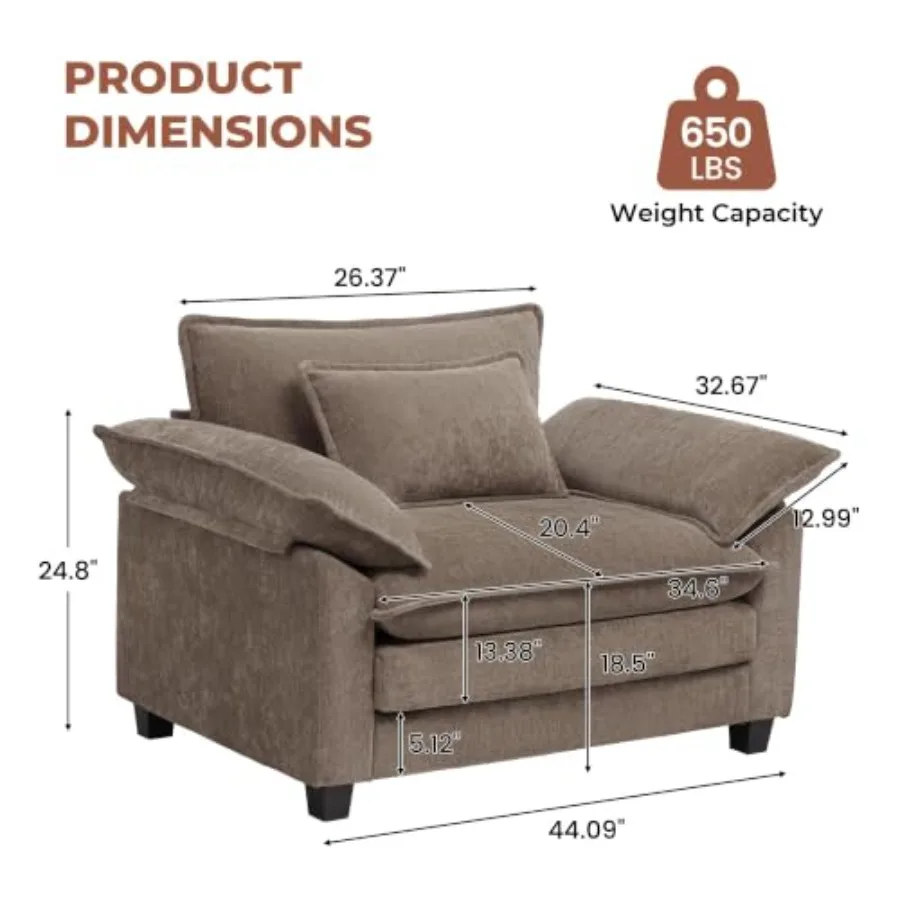 Oversized Accent Chair, 44