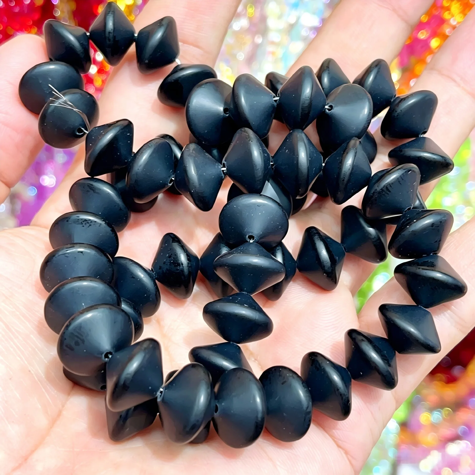10 Stück 11x14MM Glas-Abacus-Perlen, modische UFO-Abstandsperlen für handgemachte Armbänder, Halsketten, DIY-Schmuckherstellungszubehör – Detail 7
