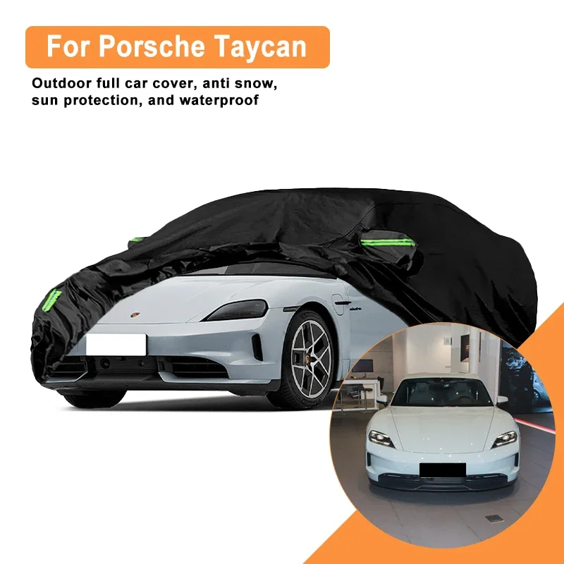 

Полное покрытие для автомобиля Porsche Taycan — уличный водонепроницаемый снегозащитный солнцезащитный козырек, зимний и летний всепогодный аксессуар для автозащиты