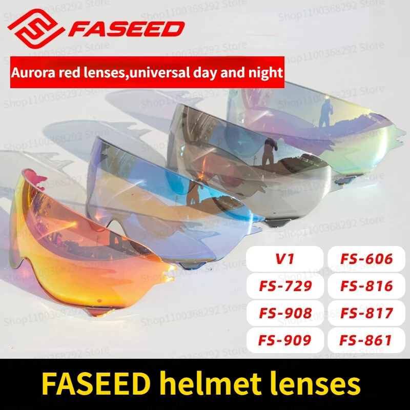 

Original FASEED Helmet Lenses FS-908/909/606 Colorful Visors Helmet Inner Lenses and Anti Fog Sticker Helmet Accessories