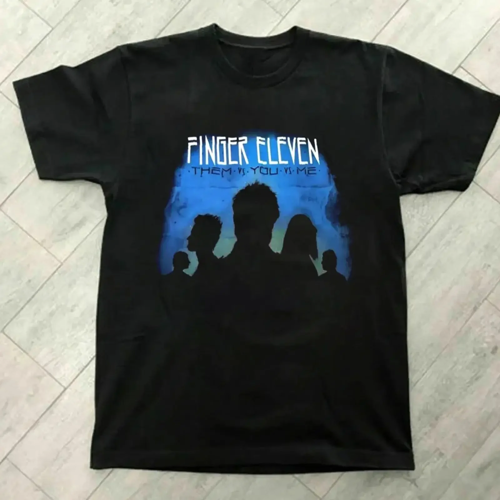 Hot Finger Eleven Band Them Vs You Me Black T Shirt S to 5XL CL1000 vintage Washed Top For Everyday Wear Stretched fashion