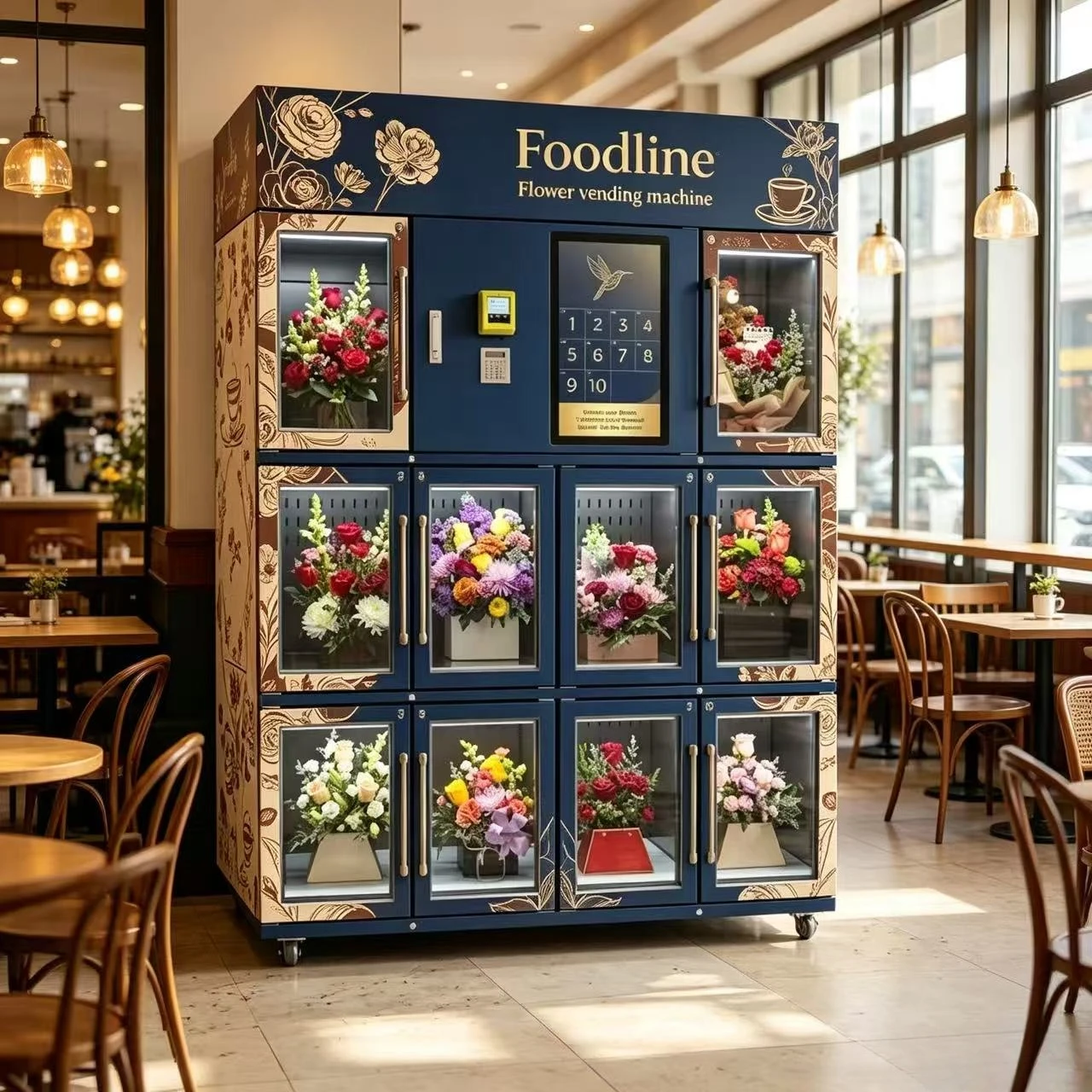 FL Vending Machine Manufacturer  Flower Automatic Fresh Flower Vending Machine with Cooling System