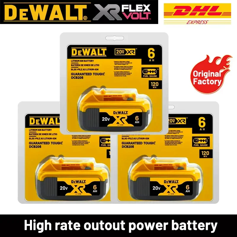 

20V 6.0Ah MAX 18650 Battery Power Tool Replacement DeWalt DCG406 DCD887 DCF880 DCF860 DCF922 20V 6A 18v Battery With Charger