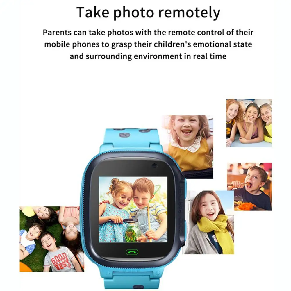 S1 Kids Smart Watch GPS Location Video Call Sim Card Call Smartphone With Light Touch-screen Waterproof Watches English Version