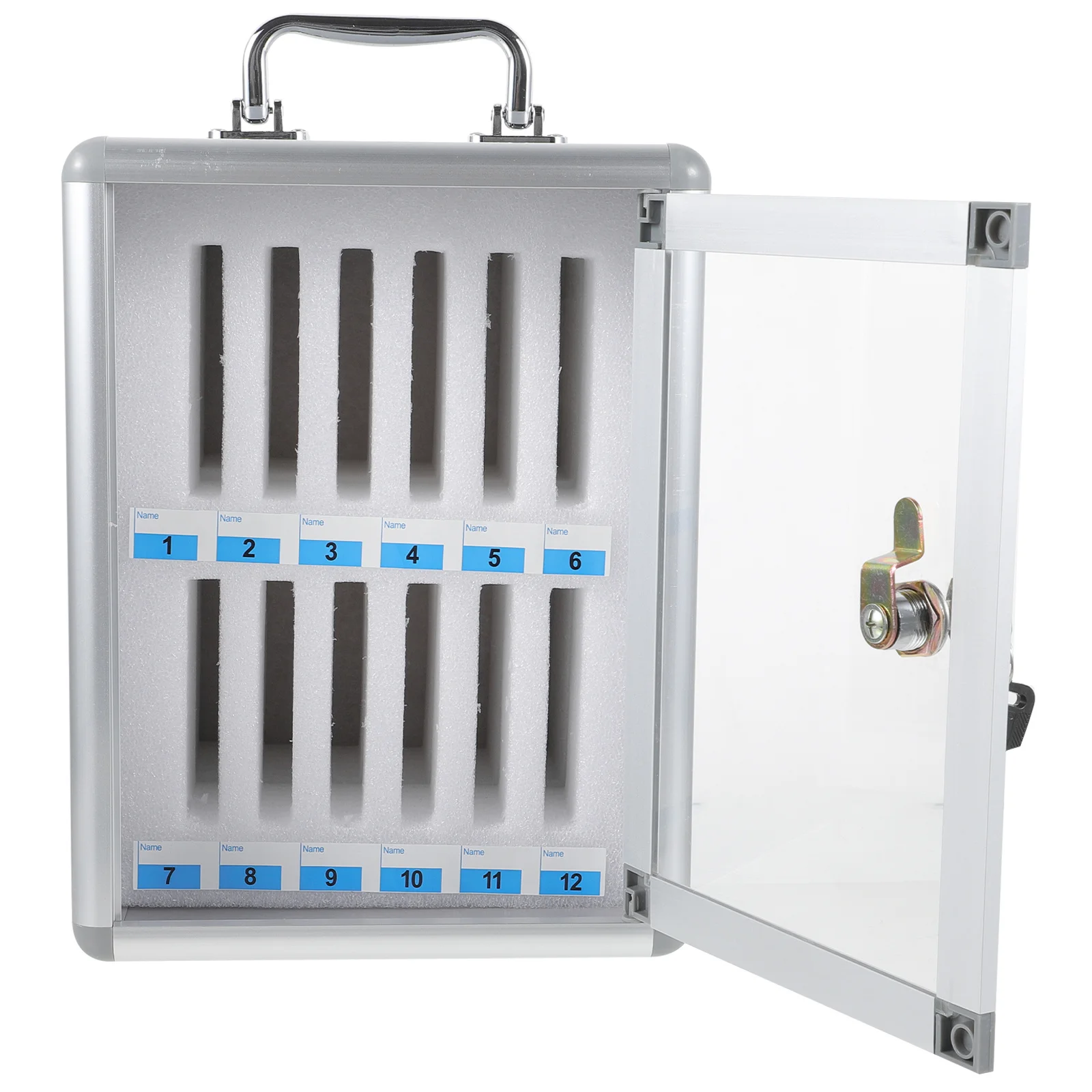 

Cell Phone Storage Locker Box Premium Material Sturdy Handle Multi-Phone Organizer Suitable for Factory School Use