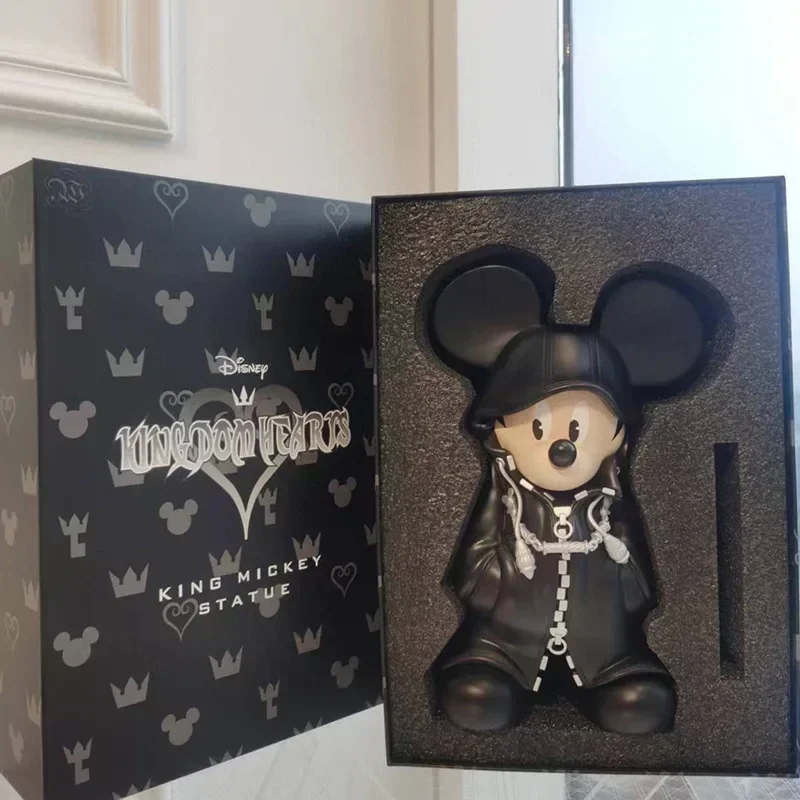 35cm Home Room Decor Koning Mickey Mouse Action Figure Hars Standbeeld Disney Anime Beeldje Mantel van Duisternis Mickey Ornament Gift