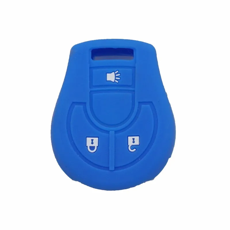 Xinyuexin Silicone Car Key Cover FOB Case for Nissan March Tiida Altima Armada Cube Juke Maxima Pathfinder Rogue Remote Key Bag