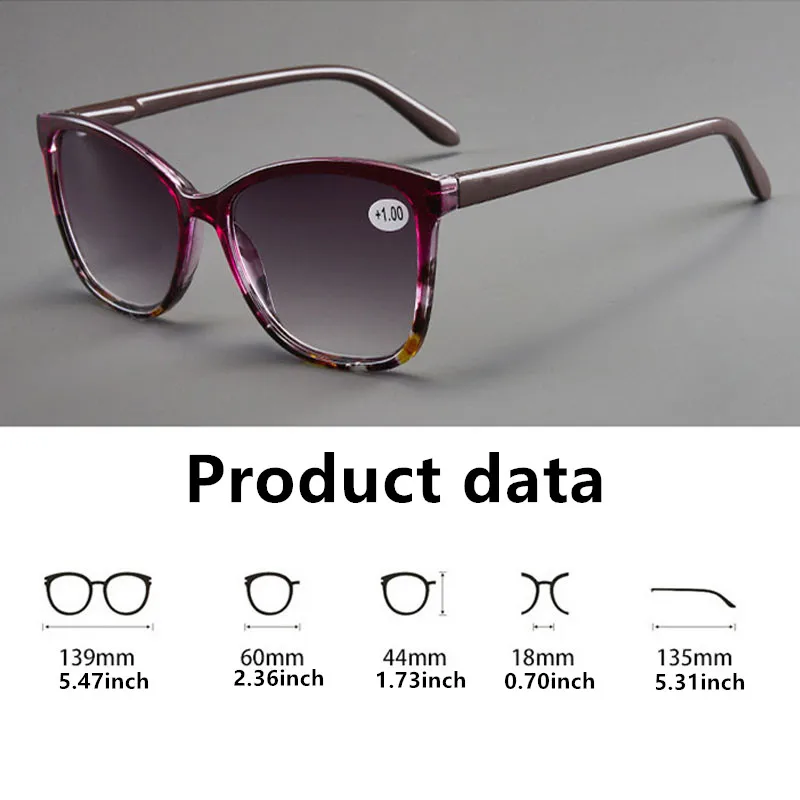 2025 New Man Woman Reading Glasses Fashion Spring Design Sunglasses Dradient Unisex Blocking Blue Light HD UV400 Readers
