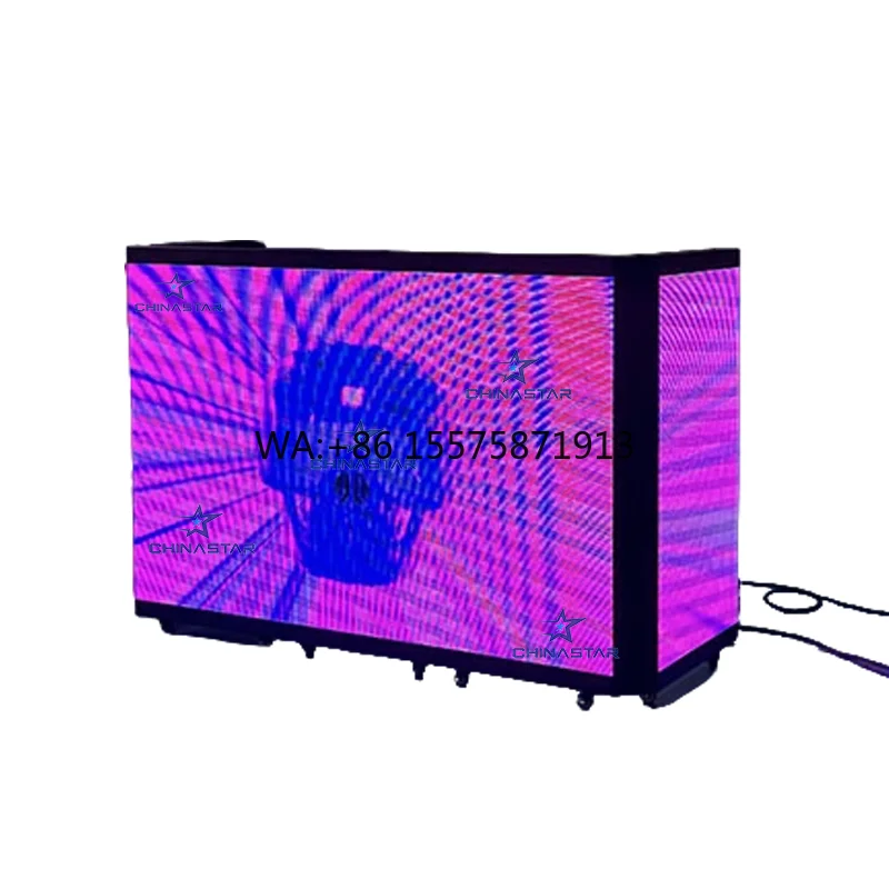 Fully Folding Wedding Stage Dj Booth Led Screen Rental Outdoor Foldable Dj Booth Portable for Sale