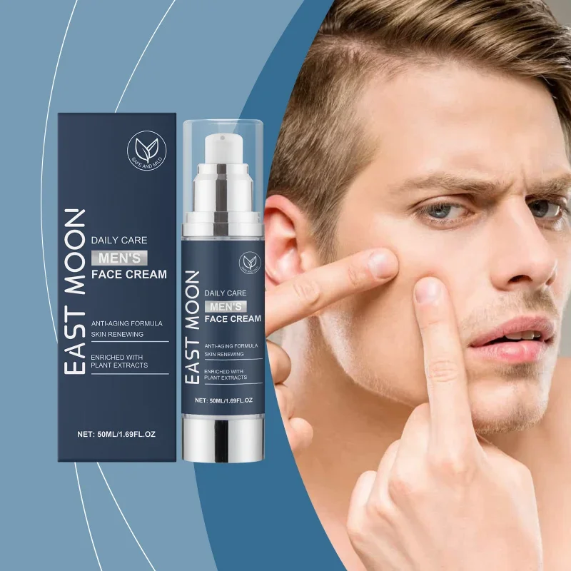 

Men's Smooth Supple Moisturizer - Gentle Daily Hydrating Facial Cream, Enhances Firmness Elasticity & Brighter Transparent Skin