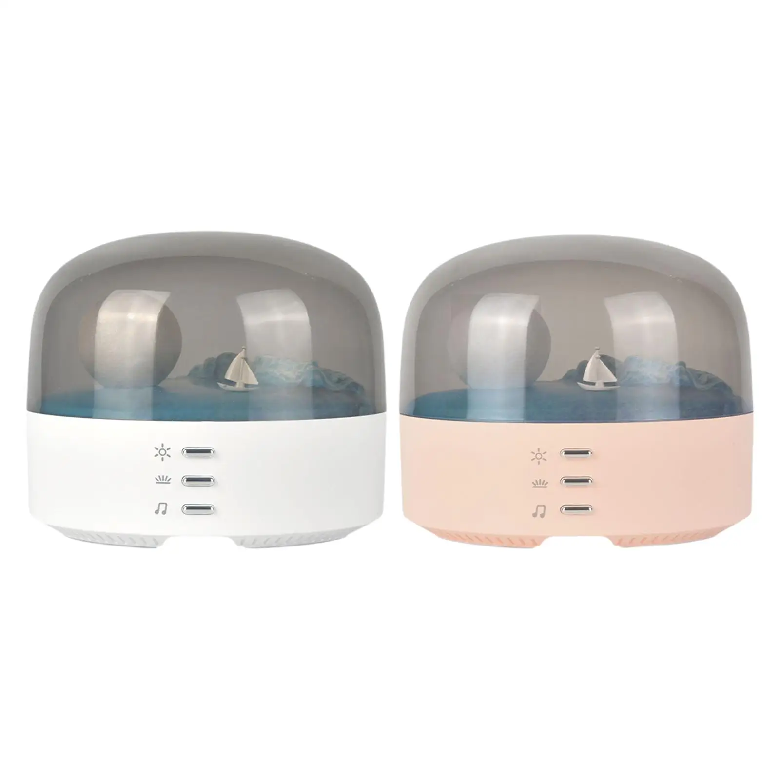 

Moon Night Lamp BT Speaker Unique Landscape Lamp 3 Color Temperature Adjustment Ambient Light for Hiking Backyard Bedroom
