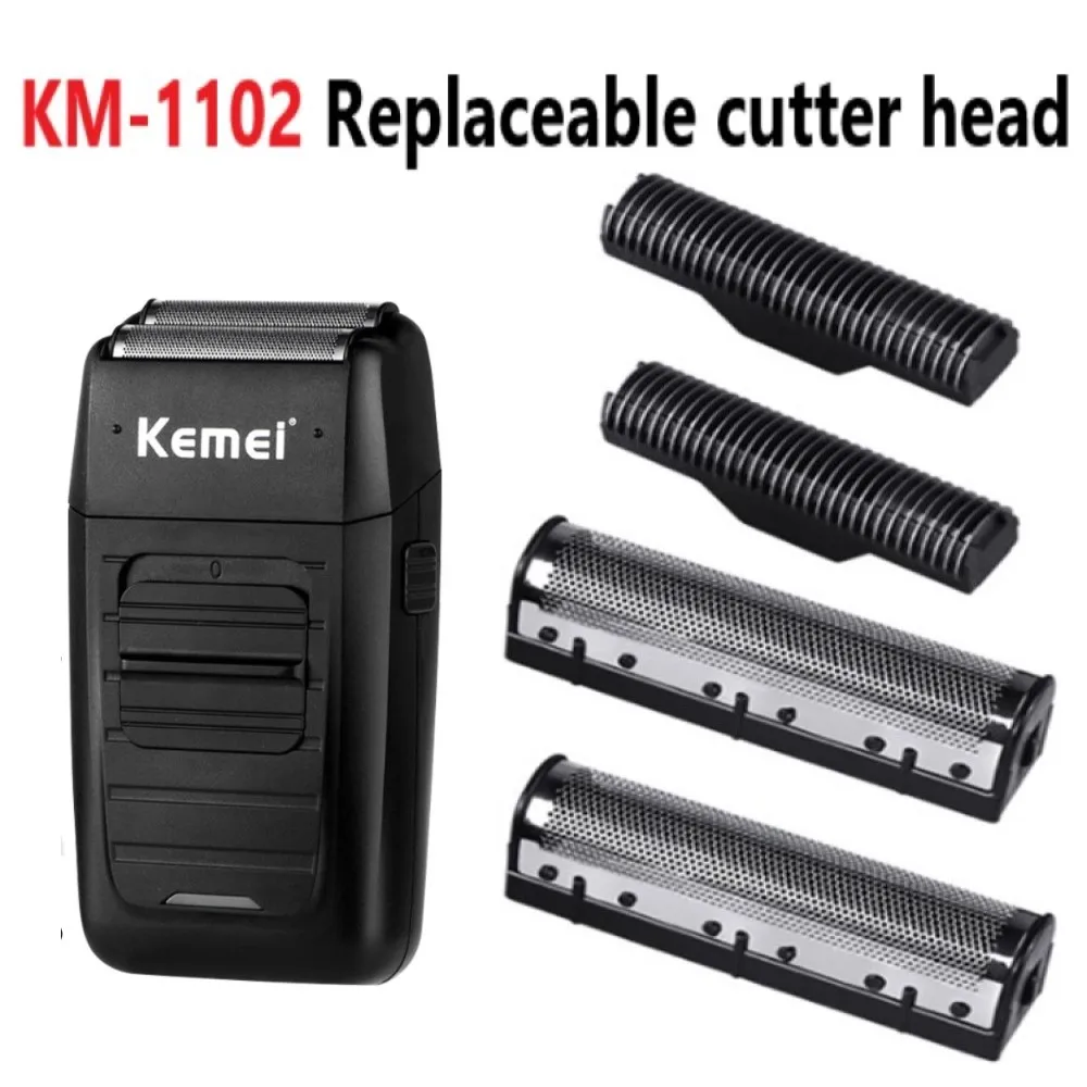 4PCS/Set Clipper Blade Suitable For KEMEI KM-1102 Blade Net Accessories Electric Shaver Parts Net