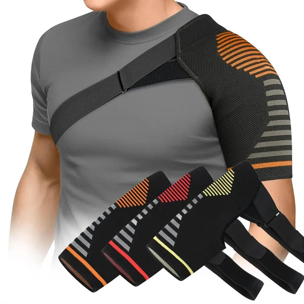 

Knitted Compression Shoulder Brace Protection Adjustable Shoulder Support Strap Supportive Structure Durable