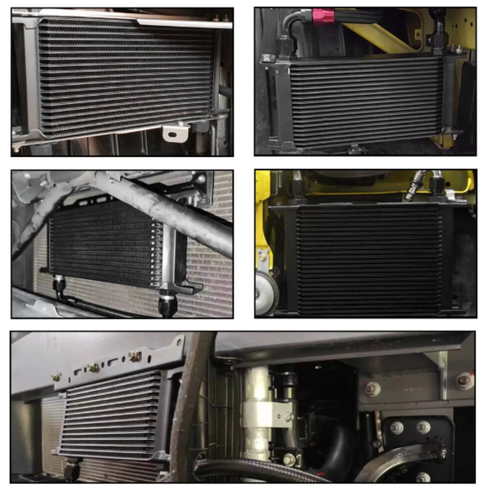 

AN10 Oil Heat Exchanger Kit Aluminium Alloy Construction AN10 Oil Heat Exchanger Automotive Part Lightweight Design Long-Lasting