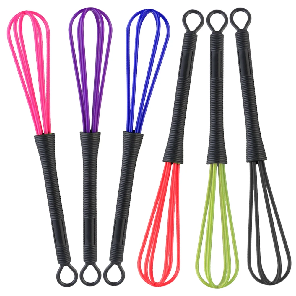 

6 PCS Whisk Mini Hairdresser Modeling Random Color Balloon Stirrer Salon Mixer
