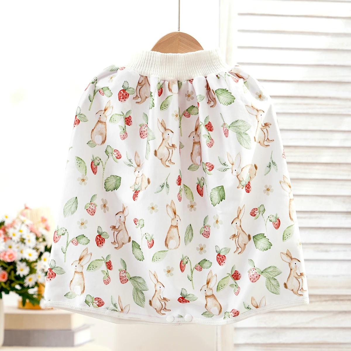 100% البوليستر الطفل حفاضات قابلة لإعادة الاستخدام سراويل اثنين حجم الأطفال سروال التدريب القماش حفاضات تنورة عالية الخصر حفاضات تنورة #2