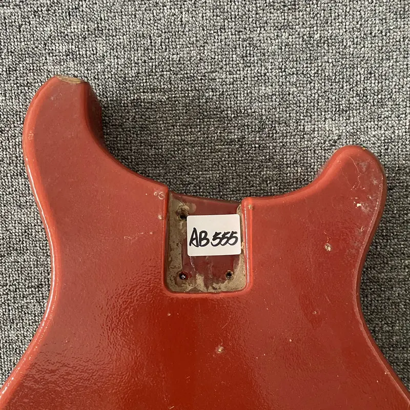 AB555 Original and Genuine Fretlight Electric Guitar Unfinished Body in Red Color SOlid Wood for DIY Replace with Danages