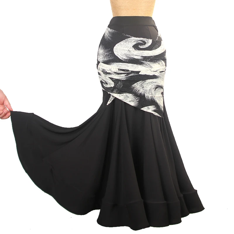 Moderne Dansrok Voor Dames Wals Sexy Hippe Fishtail Rok Dames Latin Dance Tango Samba Rumba Performance Kostuum