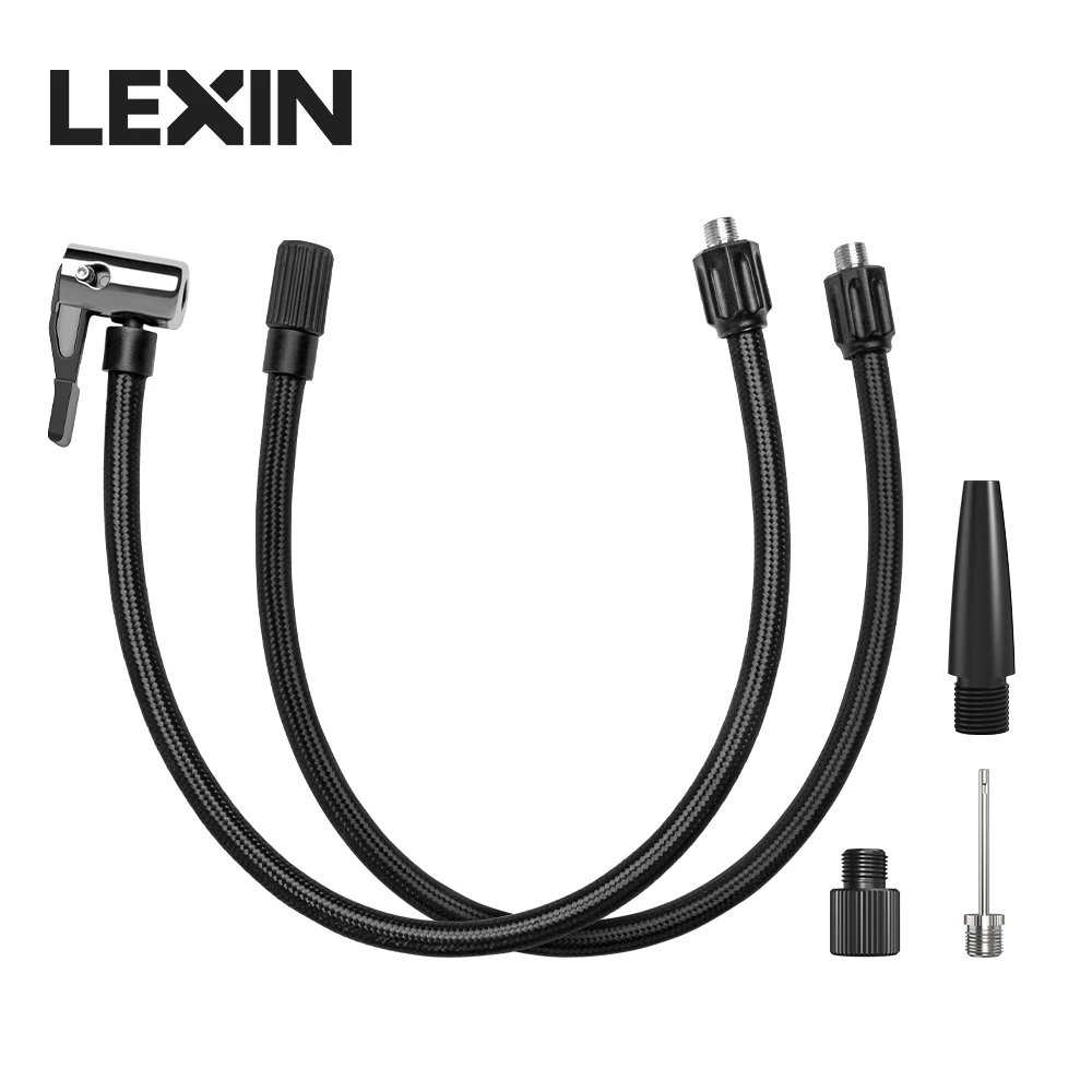 LEXIN P5/P4 Air Pump Extension Tube Inflatable Pump Clip-On Connector High-Pressure  Accessories/tool for Car Bike/Bicycle Moto