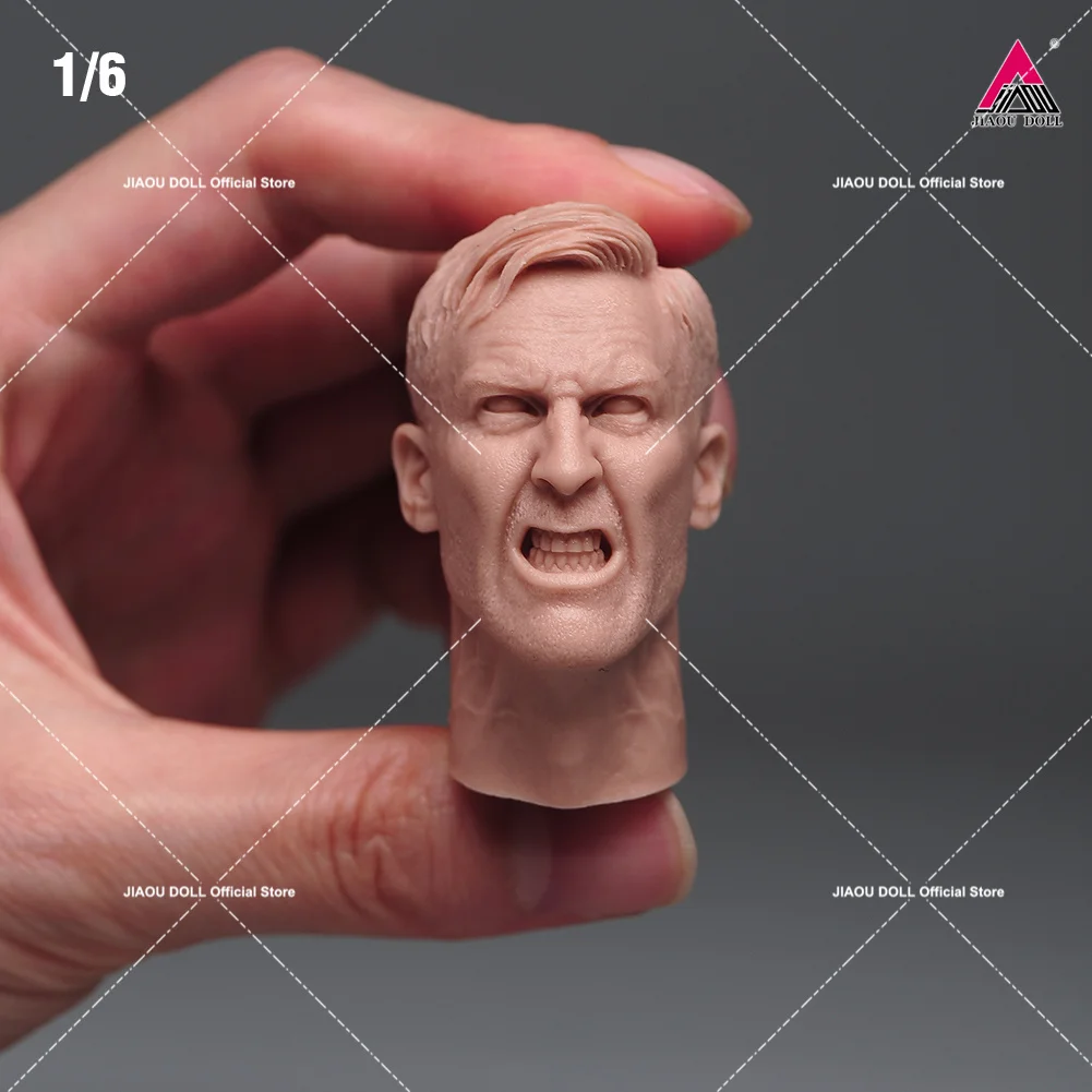 In Stock Unpainted 1/6 Head Sculpt Korea China American Character Carving Fit 12\'\' Male Female Soldier Action Figure Body Dolls
