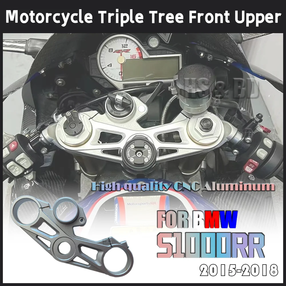 

Motorcycle Triple Tree For BMW S1000RR 2015-2018 Upper Fork Cross Brace Triple Tree Clamp Front Fork Front End CNC Aluminum