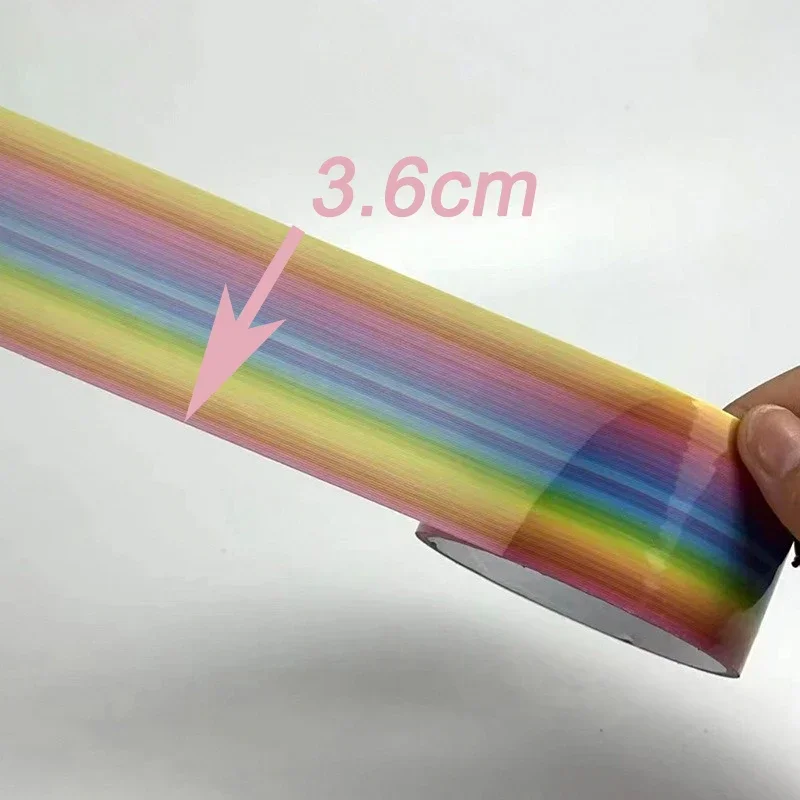 2/1PC Rainbow Ball Rolling Glue Decompression Sticky Tapes  Sticky Ball Handmade DIY Crafting Making Colored Ball Tapes image 5