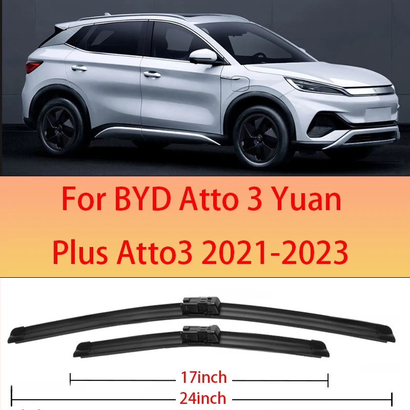 

Car Wiper Blades For BYD Atto 3 Yuan Plus Atto3 2021 2022 2023 Front Windshield Brushes Windscreen Window Cutter Accessories