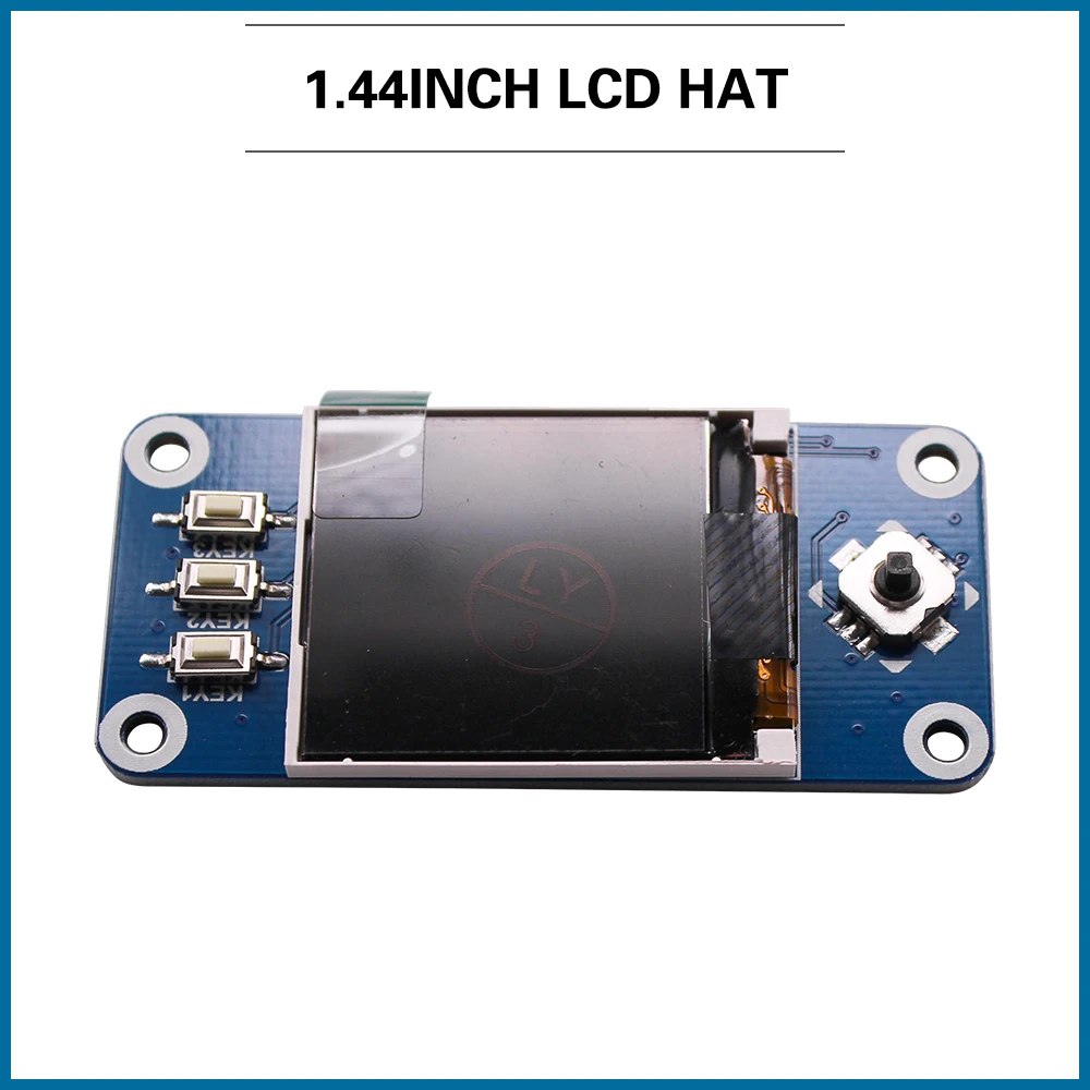 1.44 inch LCD Display Hat for Raspberry Pi 4B/3B+/3B/Zero 128x128 Pixels SPI Interface 3.3V LED Backlight Screen