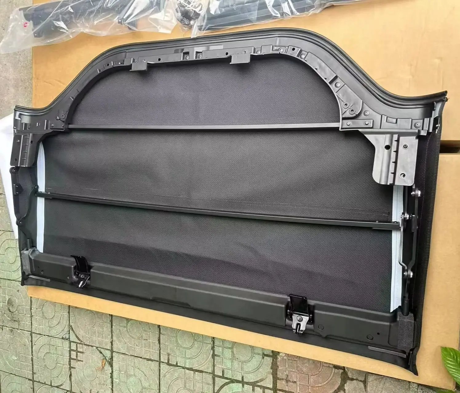 LANTSUN J311 Techo suave impermeable y resistente al viento Lona negra para Jeep Wrangler JK 2007-2017