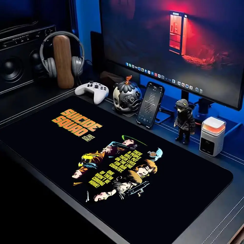 S-SuicideES S-SquadES Mouse Pad Extra Large XXL Extended Gaming Desk Mat Customizable natural non-slip rubber
