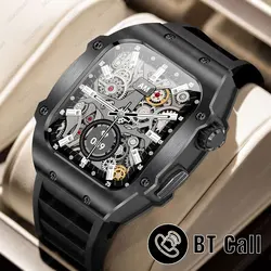 2023 New Men's Smart Watch Stainless Steel Bluetooth Call Waterproof Sports Fitness Tracker Richard Style No-mechanical Watches