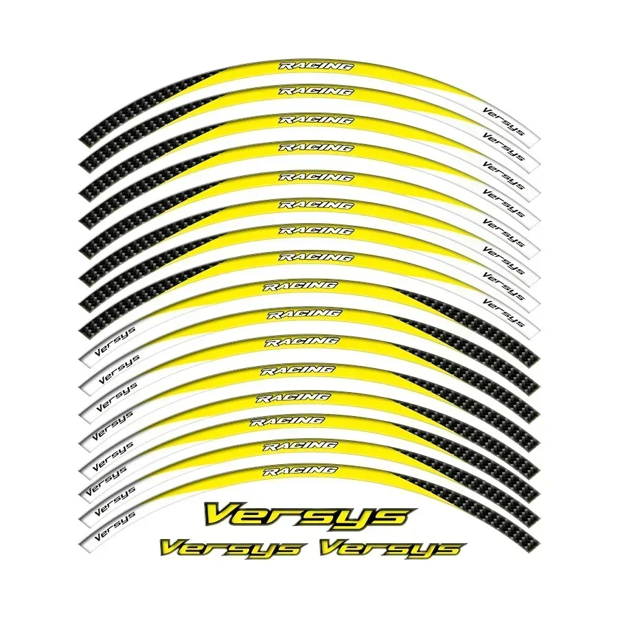 FOR KAWASAKI VERSYS 650 1000 X300 300 Moto Parts Contour Wheel Decoration Decal Sticker -3