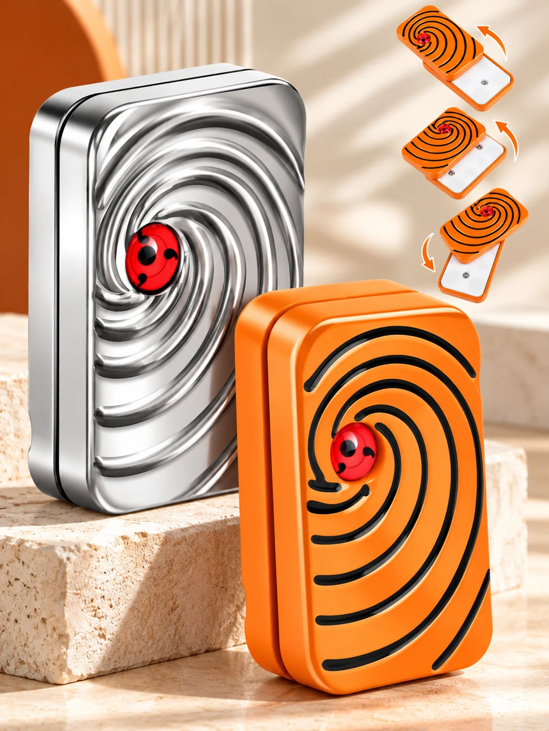 Magnetischer Metall-Fidget-Slider für Erwachsene, unendliches Push-Pull-Klick-Fidget-Spielzeug, tragbares EDC-Gadget zur Stress- und Angstlinderung, Bürogeschenk