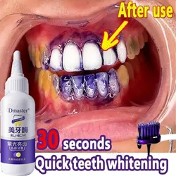 V34 Purple Toothpaste Teeth Whitening Enzyme Remove Plaque Stains Oral Hygiene Cleaning Dental Tools Fresh Breath Beauty Health